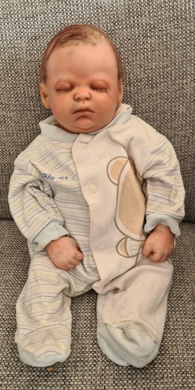 Realistische Reborn Babypop - Slapend, Ophalen of Verzenden, Gebruikt, Babypop