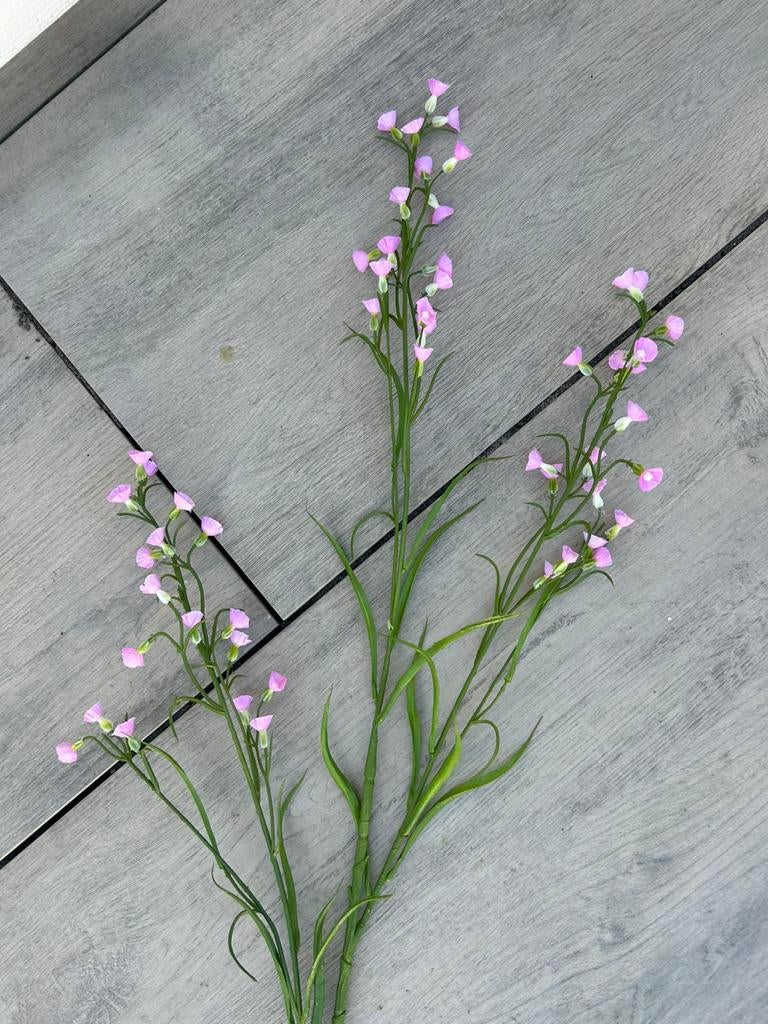 Kunstbloem tak 75 cm lichtroze Nicotiana, Binnen, Roze, 75 cm, Ophalen of Verzenden