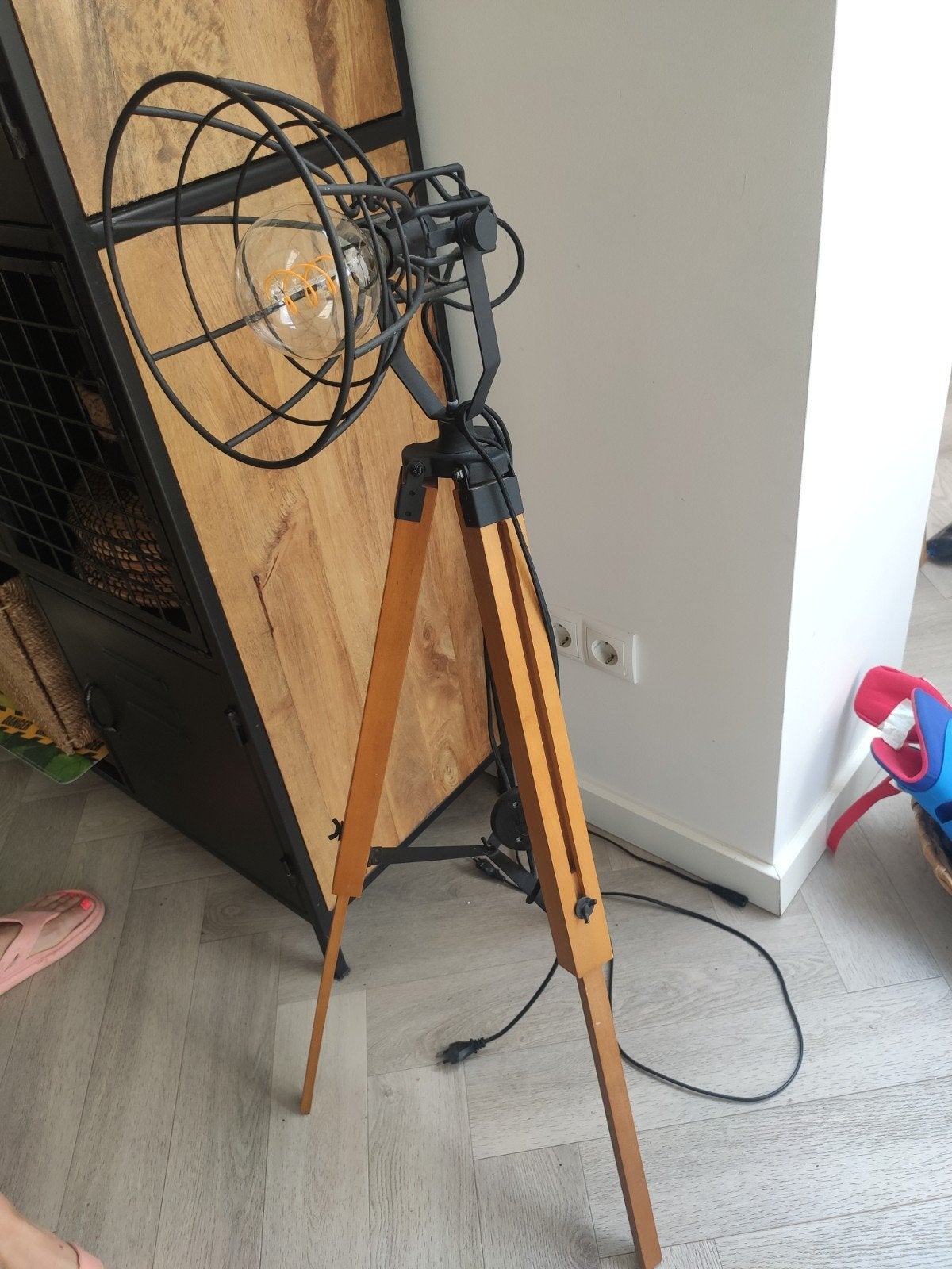 Industriële lamp inclusief lichtbron, Ophalen, Gebruikt, 100 tot 150 cm, E27 (groot)