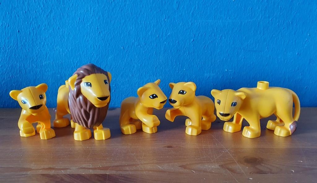 Duplo lego Leeuwen familie, Ophalen of Verzenden, Zo goed als nieuw, Duplo