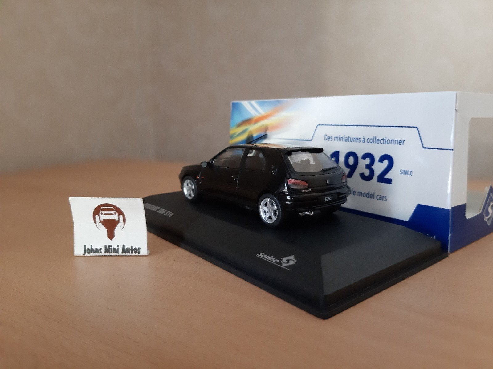 Peugeot 306 S16 1994 Onyx Zwart van Solido 1:43, Solido, Auto, Solido, Nieuw