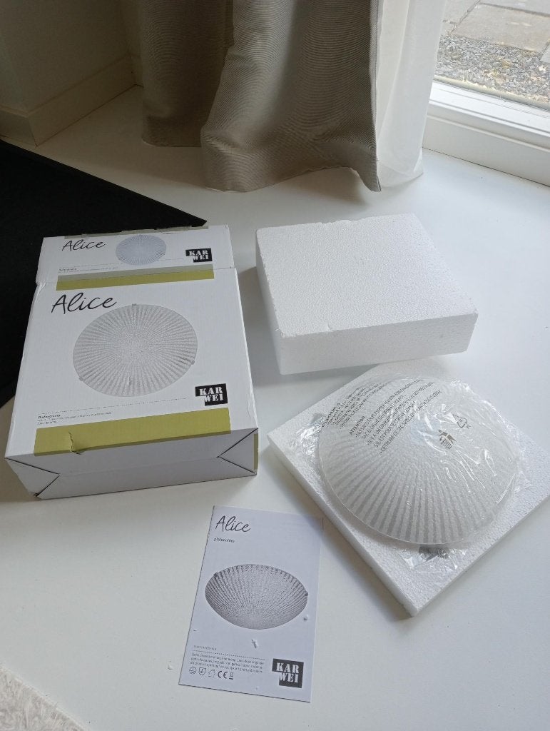 Glazen plafonniere Alice lamp Karwei, Ophalen, Nieuw, Glas