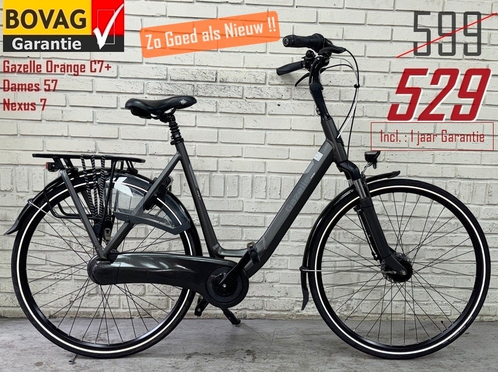 Nieuwstaat !! Gazelle Orange C7+ € 599 Nu € 529