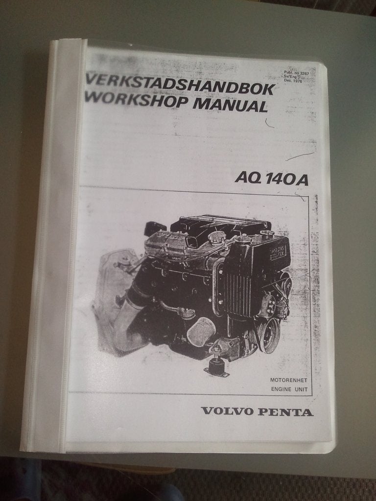 (kopie) reparatiehandleiding voor VOLVO PENTA AQ140A, Ophalen of Verzenden, Nieuw, Motor en Techniek