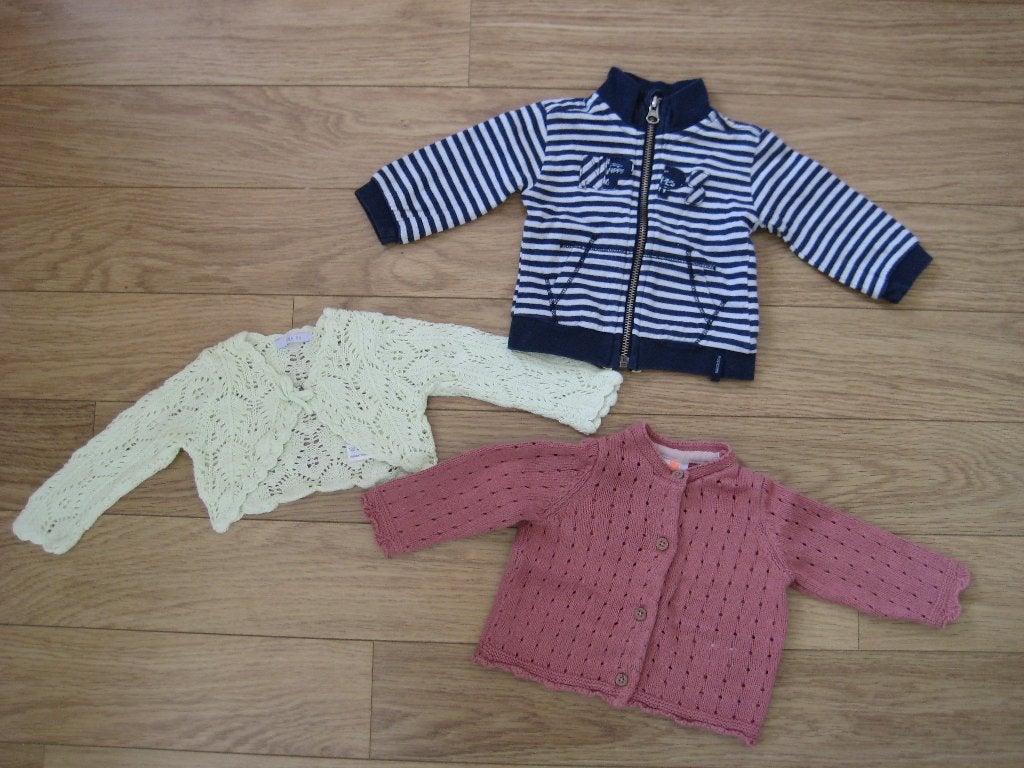 3 babyvestjes lange mouwen maat 50, 56 Hema Noppies, Ophalen of Verzenden, Zo goed als nieuw, Hema, Truitje of Vestje