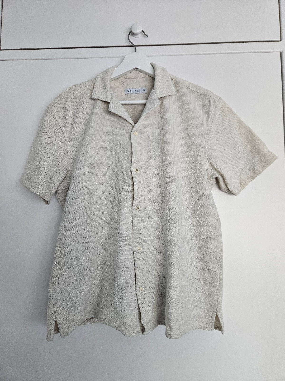 nieuw heren beige blouse maat m merk ZARA, Ophalen of Verzenden, Nieuw, Beige