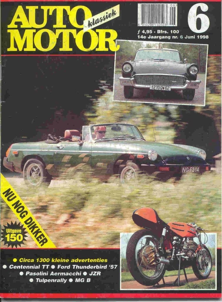 Auto Motor Klassiek 6 1998 MG B, Thunderbird, Jerremy's Mini, Ophalen of Verzenden, Nieuw, Ford