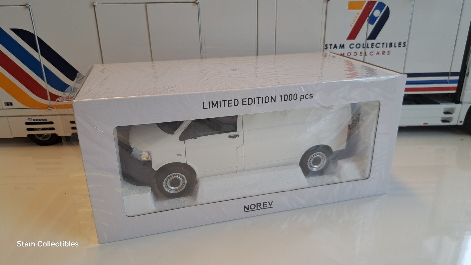 Norev Volkswagen T5 Transporter White - 2003, Auto, Norev, Ophalen of Verzenden, Zo goed als nieuw