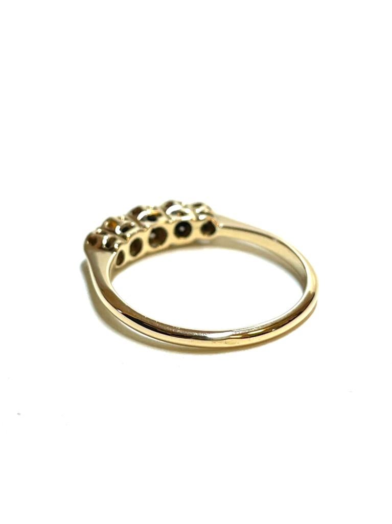 18k gouden ring met diamanten, -, -, Ophalen of Verzenden, Zo goed als nieuw