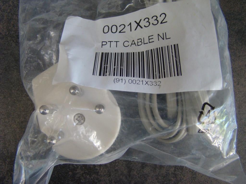 retro PTT kabel NL ~ snoer met stekker, Ophalen of Verzenden, Nieuw