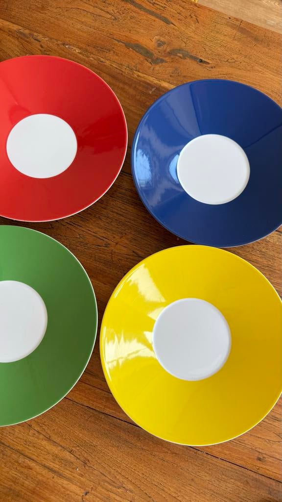Set van 4 Arzberg Tric pastaborden, Ophalen of Verzenden, Zo goed als nieuw, Glas of Kopje