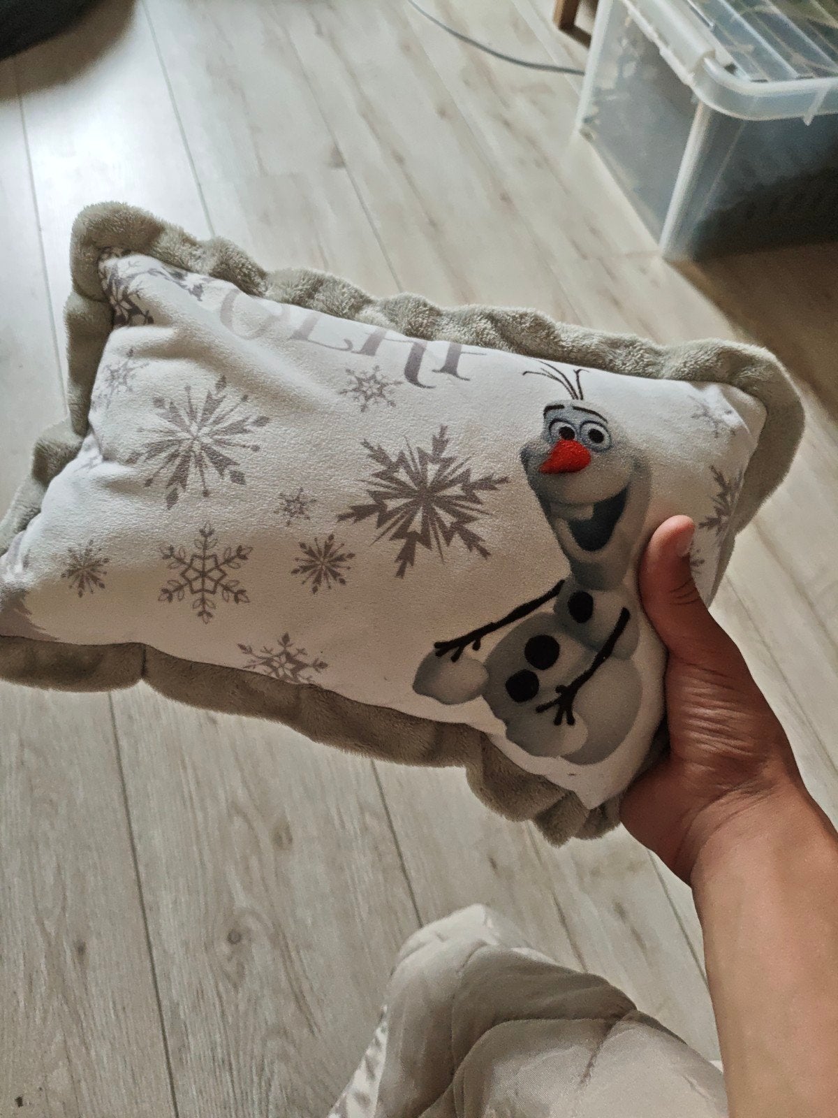 Frozen Olaf kussen - Zo goed als nieuw, Overige merken, Meerkleurig, Met print, Ophalen of Verzenden