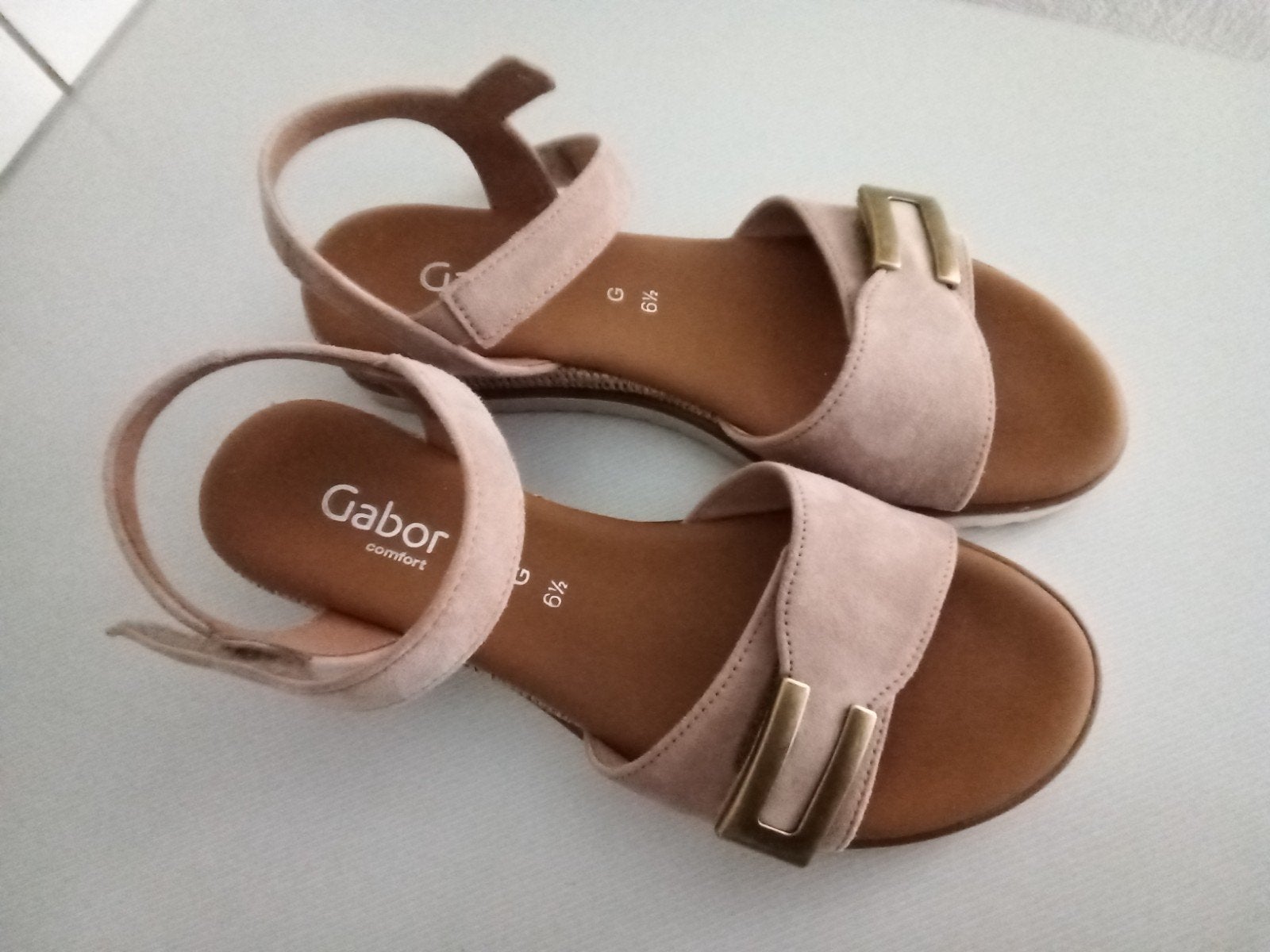 Gabor damessandalen, beige maat 6,5, Kleding | Dames, Schoenen, Beige, Gabor, Zo goed als nieuw, Sandalen of Muiltjes