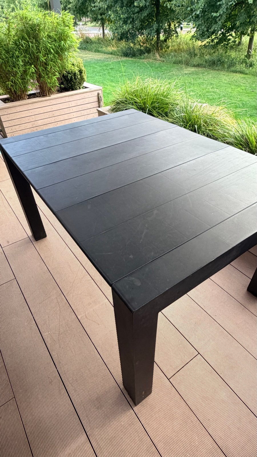 Uitschuifbare Vegas Tafel van Siesta - Zwart, Tuin en Terras, Tuintafels, Ophalen, Nieuw, Rechthoekig, Overige materialen