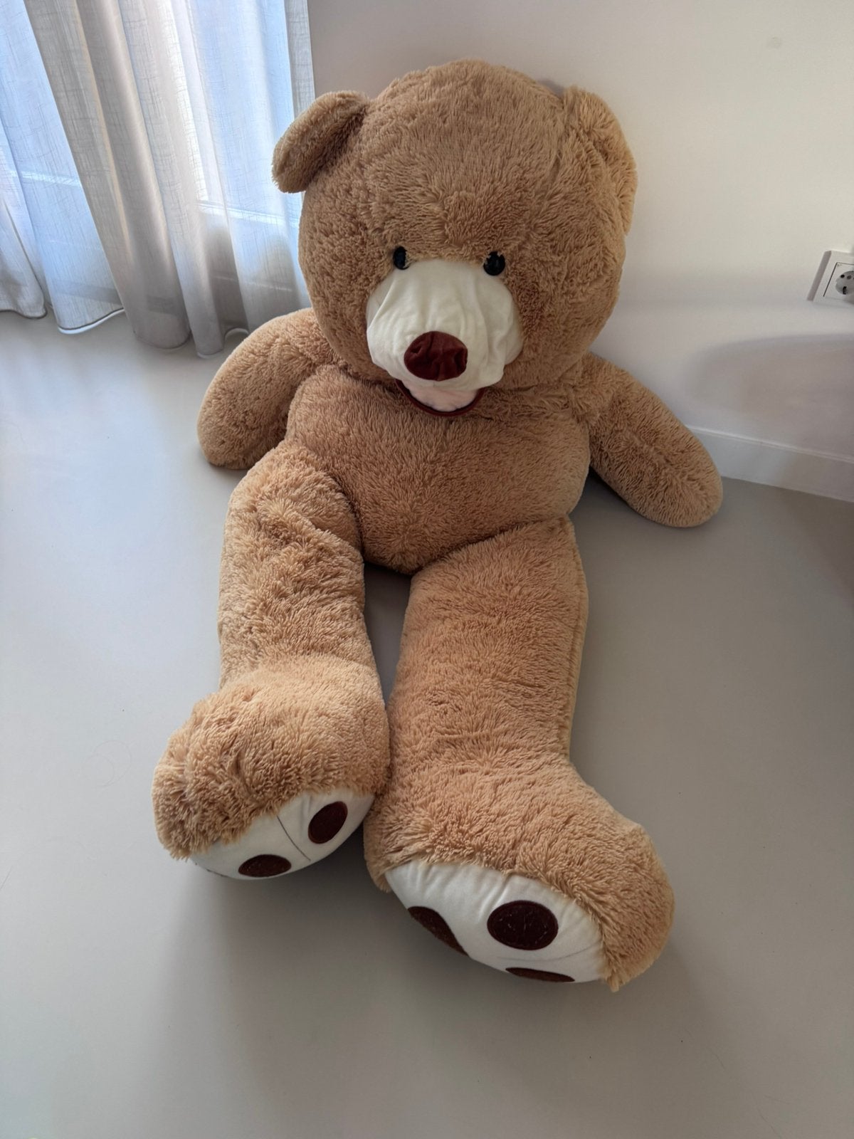 Grote teddy beer 160, Ophalen, Zo goed als nieuw, Stoffen beer, Overige merken
