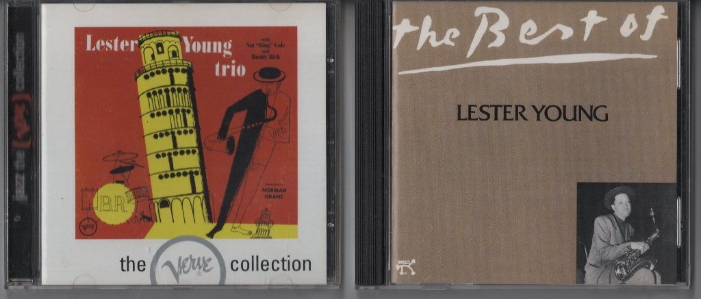 2 x jazz cd Lester Young trio(nat king cole) en the best off, Ophalen of Verzenden, Zo goed als nieuw, Jazz