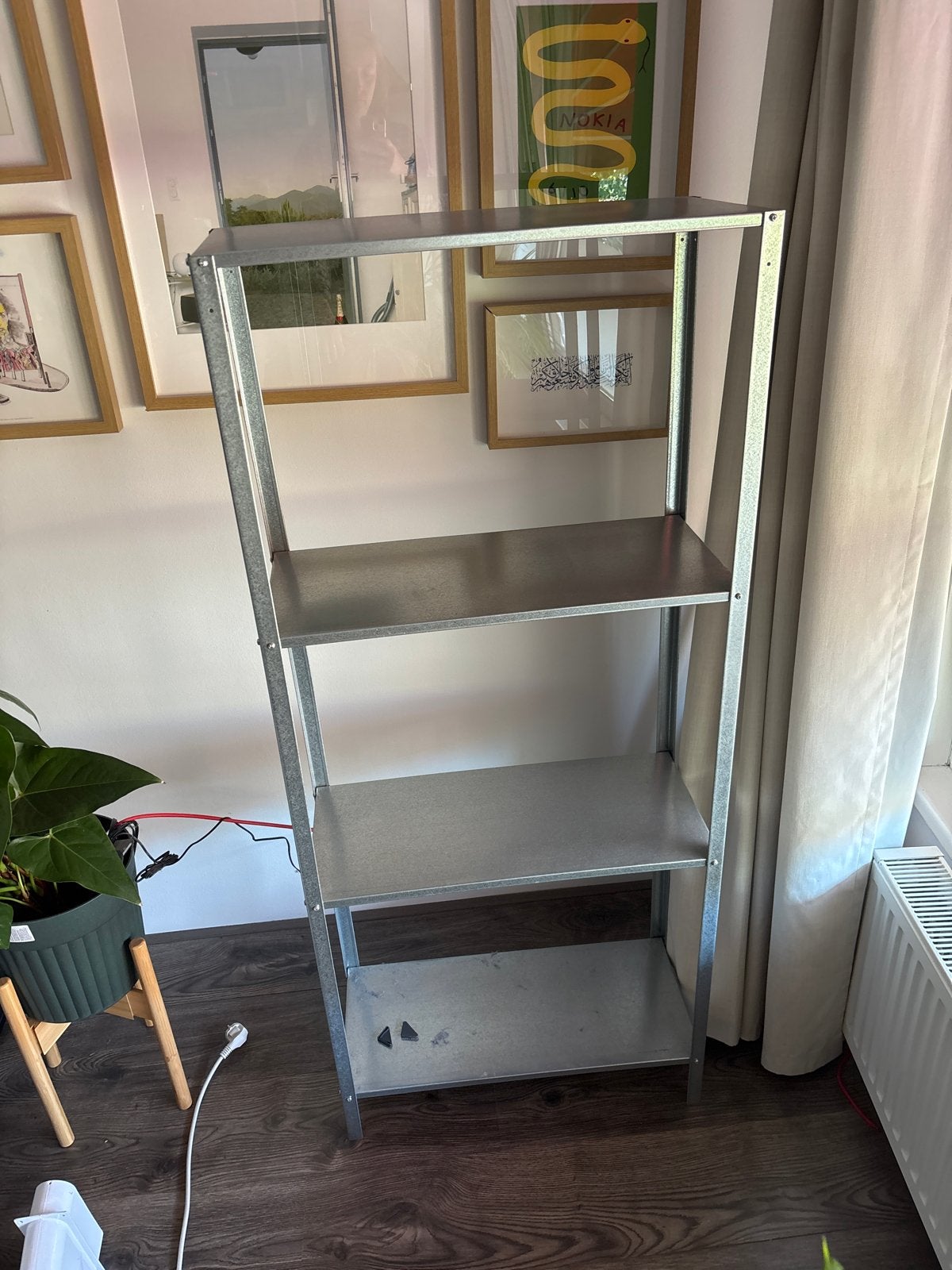 Ikea Kast - 140x60x27 cm - Metaal, Ophalen, Met plank(en), Gebruikt, 100 tot 150 cm