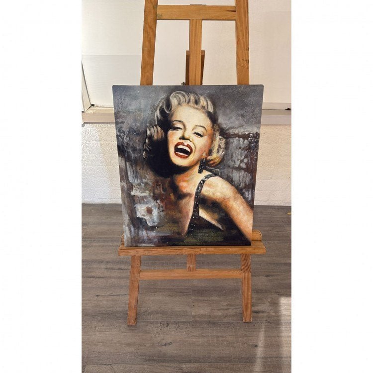 Olieverf Schilderij Marilyn Monroe 50 x 60, Ophalen, Hout, Olieverf, Muziek