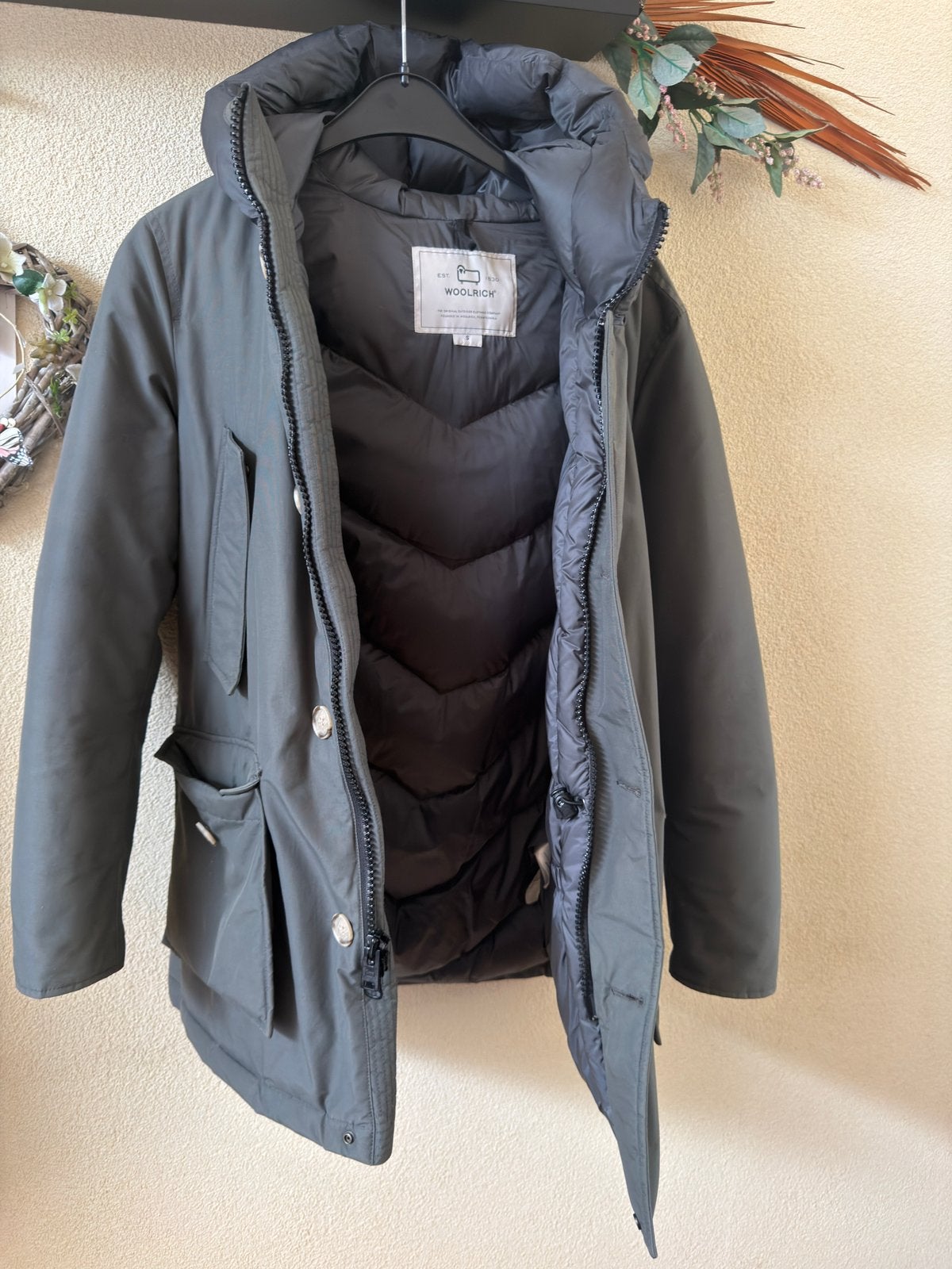 Woolrich Arctic Parka, Kleding | Heren, Jassen | Winter, Ophalen of Verzenden, Zo goed als nieuw, Maat 46 (S) of kleiner, Grijs