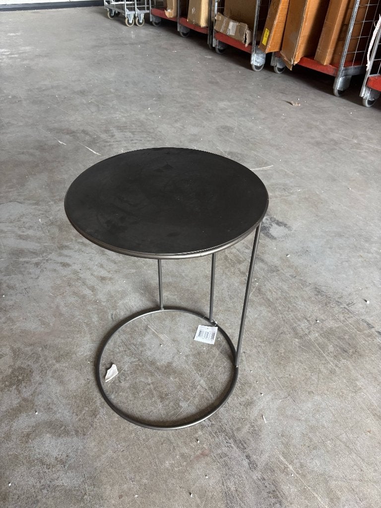 Lesli Living - Tuintafel Amy - Zwart 0x54,5cm, Ophalen, -, -, Rond