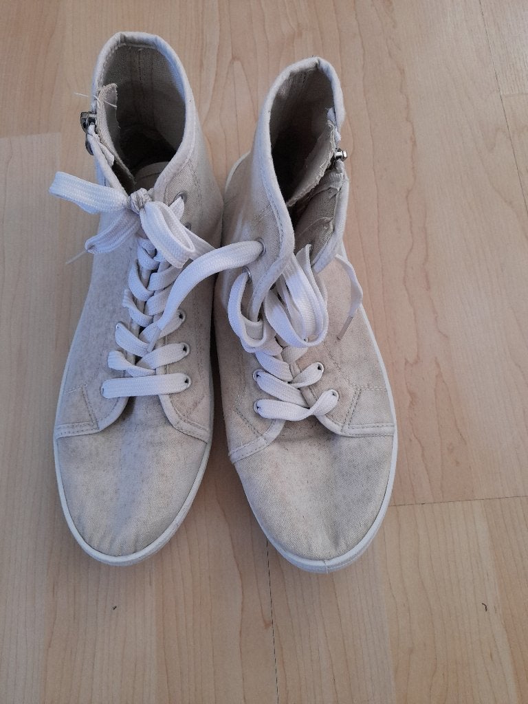 HOGE SCHOENEN GESCHIKT VOOR WADLOPEN  MAAT 41 met rits en, Ophalen of Verzenden, Gebruikt