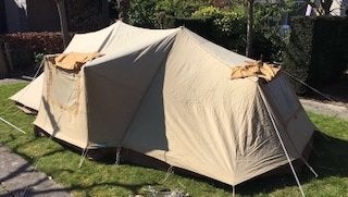 te koop: erdman schmidt tent wesp, Caravans en Kamperen, Ophalen, Gebruikt, Tot en met 2