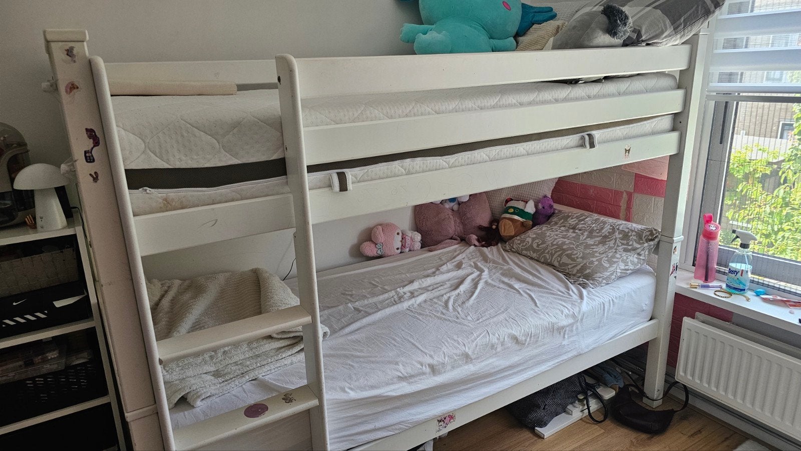 Stapelbed of 2 losse bedden & kwaliteit matrassen!, Ophalen of Verzenden, Tweepersoons, 90 cm, Stapelbed