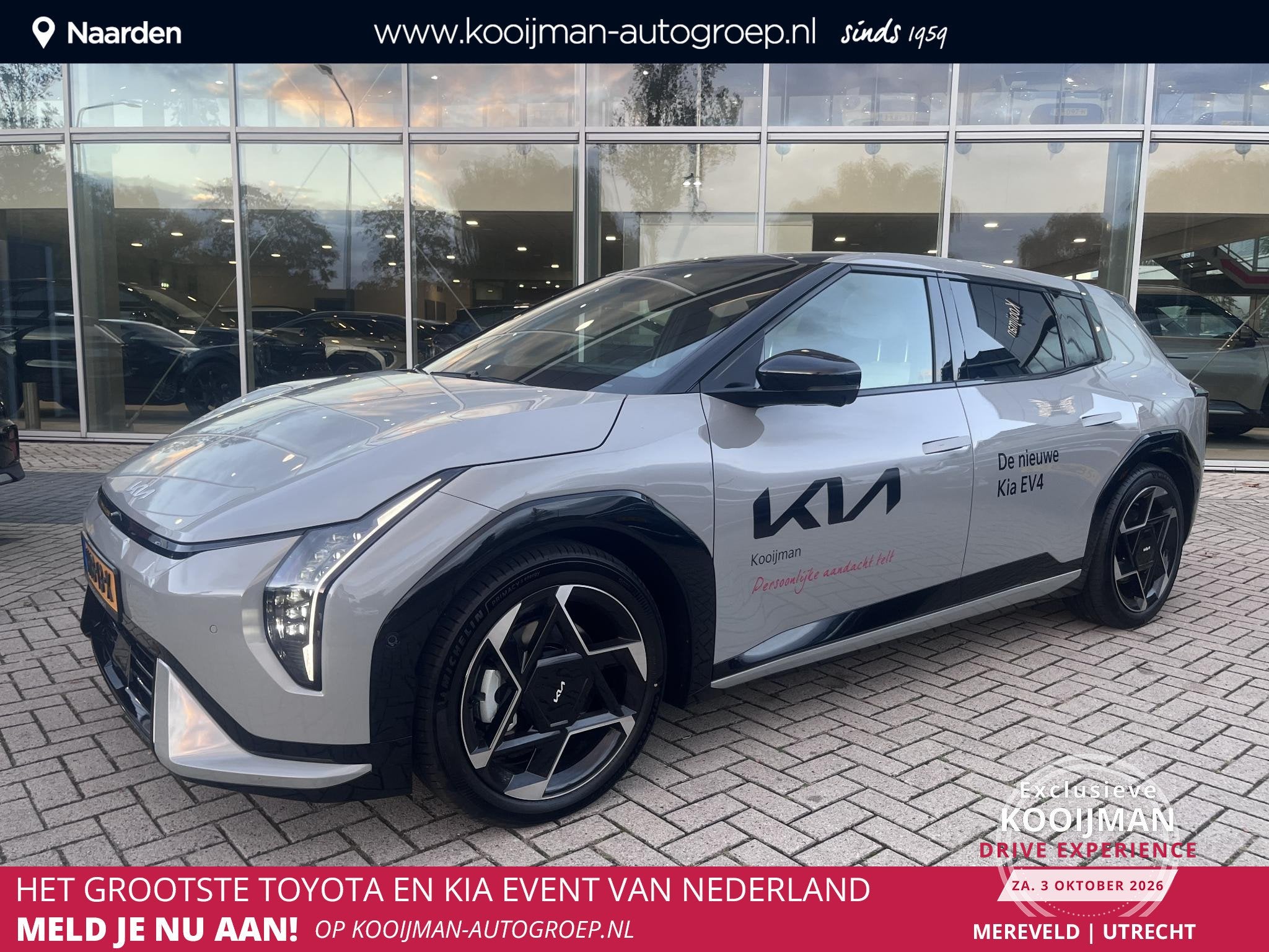 Kia EV4 GT-PlusLine 81.4 kWh Bel ons voor een scherpe offert, Auto's, 81 kWh, Origineel Nederlands, 584 km, 204 pk