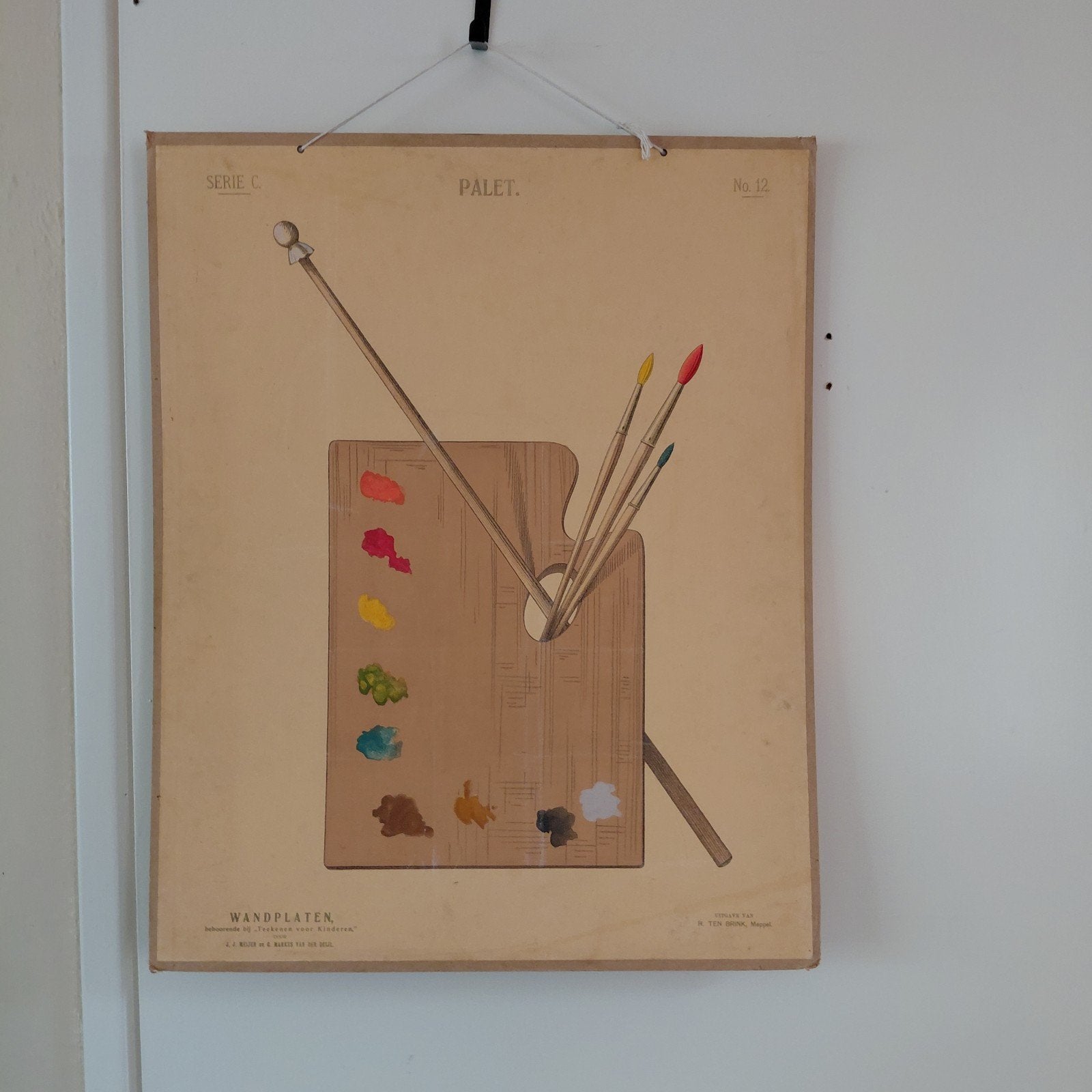 Oude schoolplaat, Ophalen of Verzenden