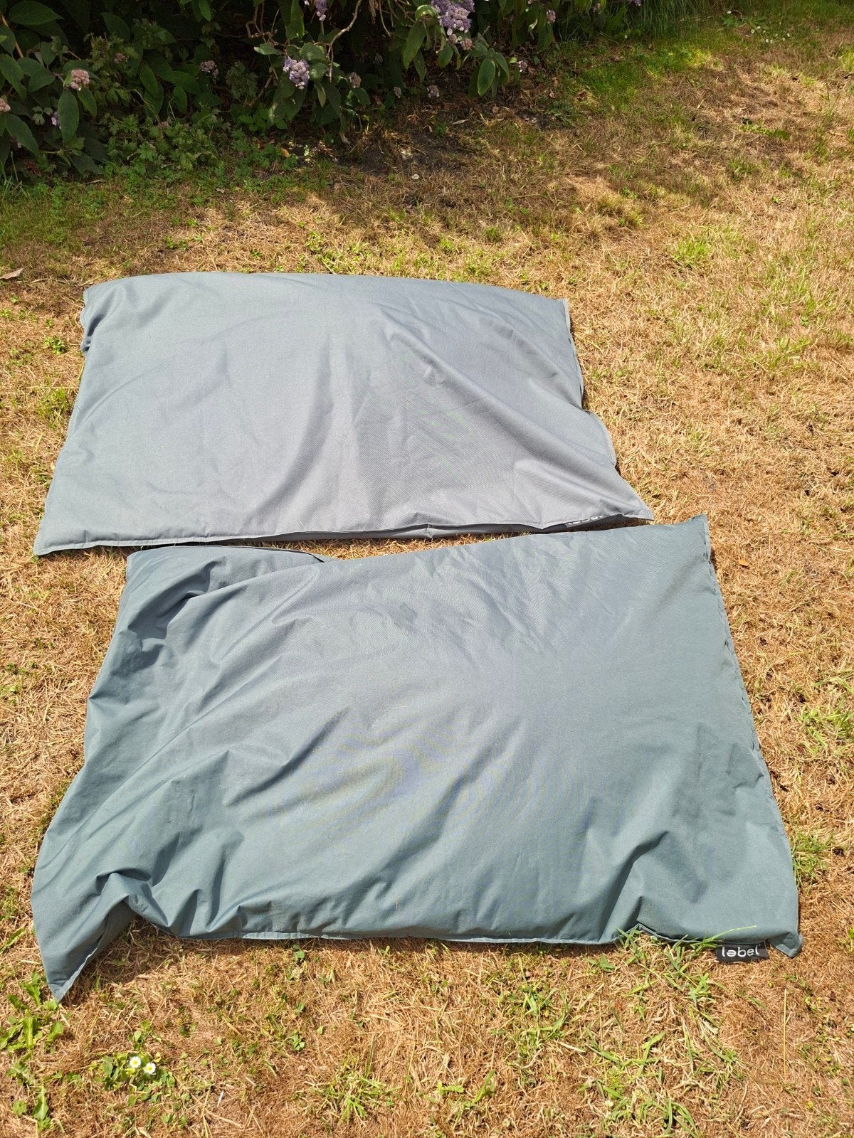 2x Label zitzak donkergroen 130x90cm - Zo goed als nieuw, Huis en Inrichting, Ophalen