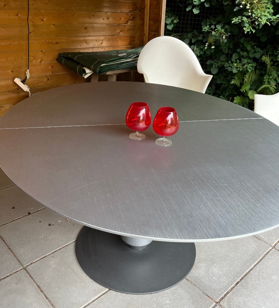 Design klassieker: Leolux Calbuco uitschuifbare eettafel, Huis en Inrichting, Tafels | Eettafels, Gebruikt, 200 cm of meer, Vijf personen of meer