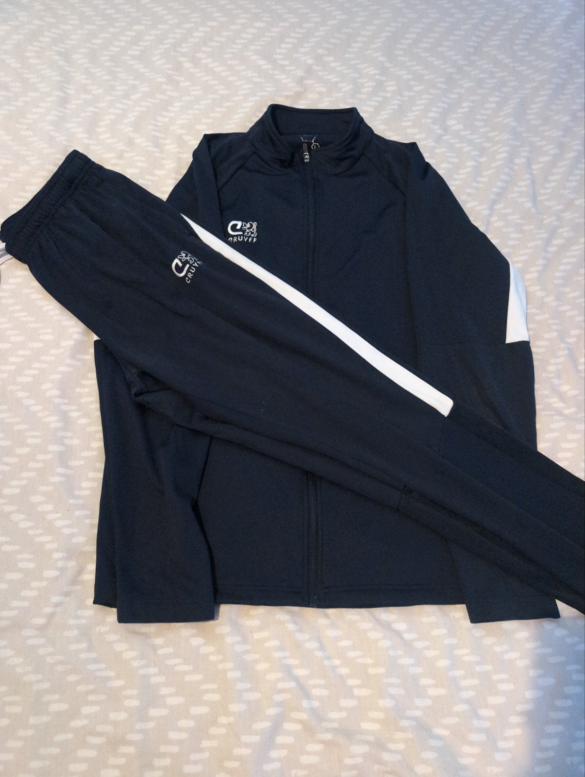 Cruyff trainingspak, Blauw, Ophalen of Verzenden, Voetbal, Gedragen