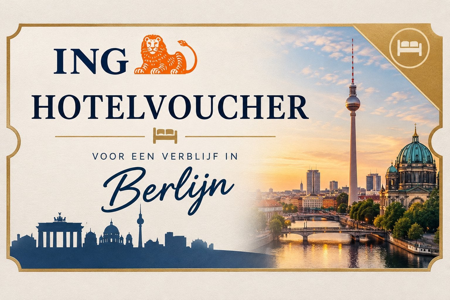 Hotelvoucher Berlijn 3,4 of 5 dagen, Twee personen, Overige soorten