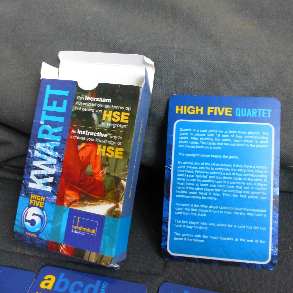 Kwartet High Five uit 2005, Verzamelen, Speelkaarten, Jokers en Kwartetten, Ophalen of Verzenden, Zo goed als nieuw, Kwartet(ten)