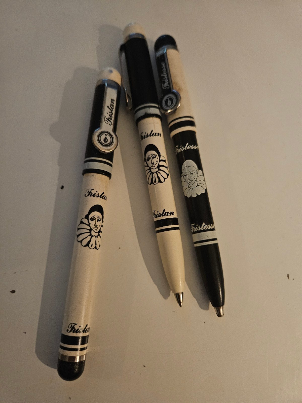 Vintage Pennenset: 2 Balpennen en 1 Vulpen (40+ jaar oud), Ophalen of Verzenden, Gebruikt, Pennenset, Overige merken