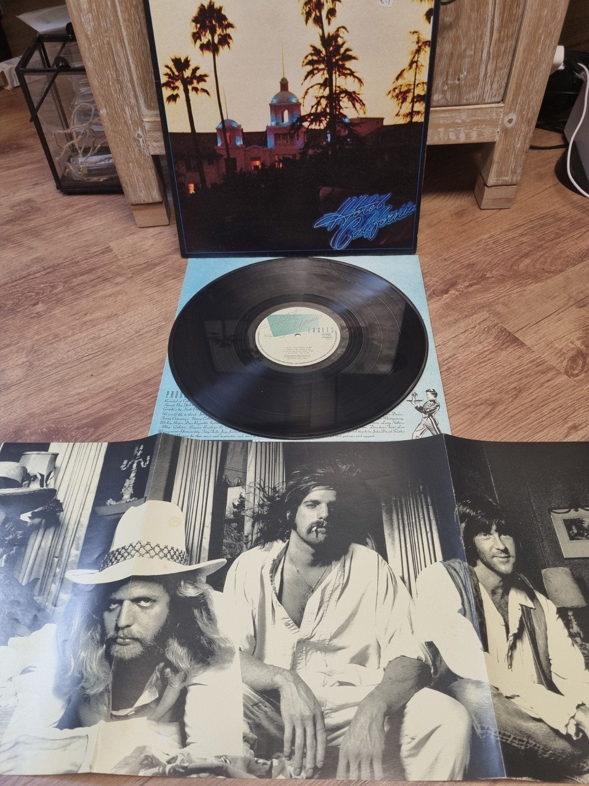 Lp Eagles – Hotel California + poster, Cd's en Dvd's, Vinyl | Rock, Ophalen of Verzenden, Gebruikt, Overige formaten, Poprock