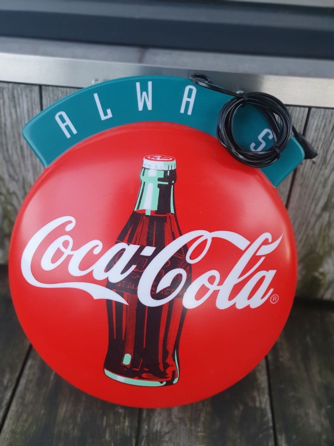 2 x vintage dubbele lichtbak Coca-Cola  toestaat, Ophalen, Zo goed als nieuw, Lichtbak of (neon) lamp