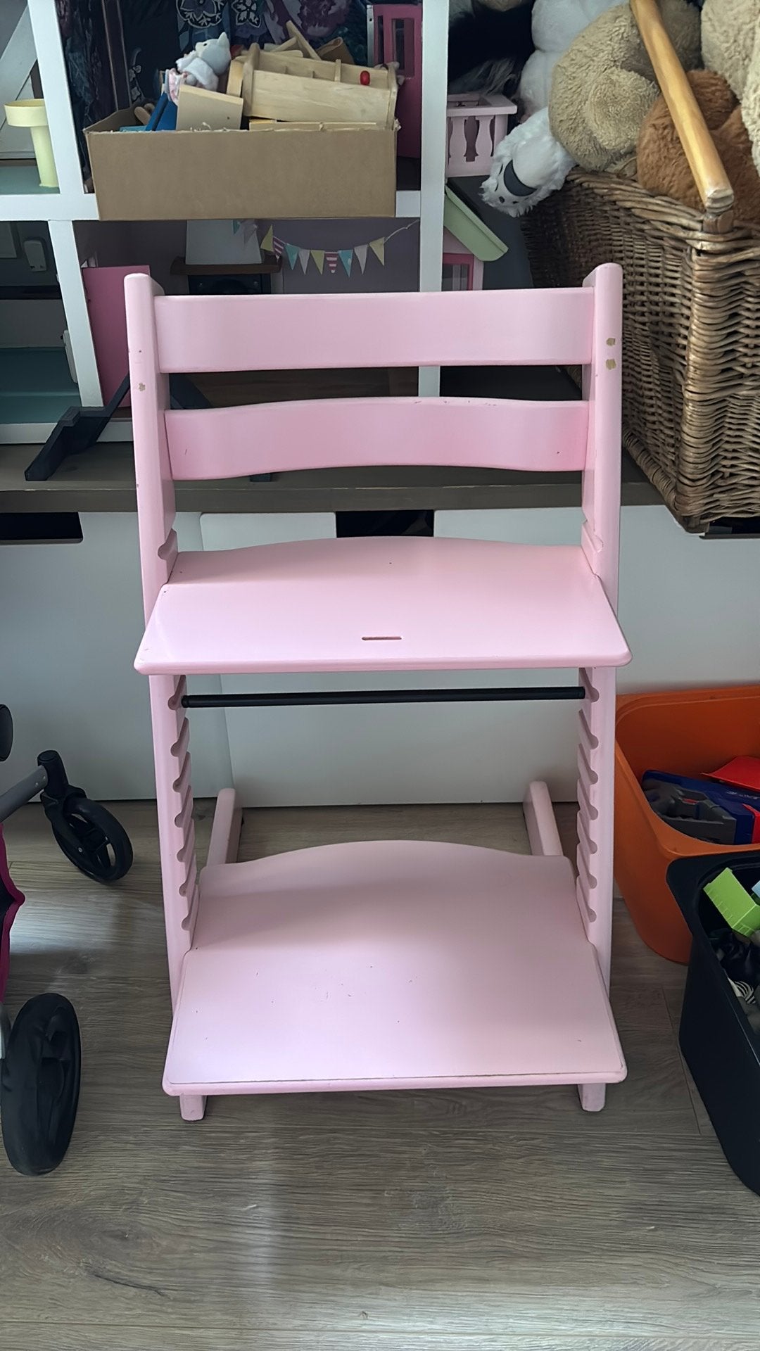 Triptrap roze, Ophalen, Gebruikt, Meegroeistoel