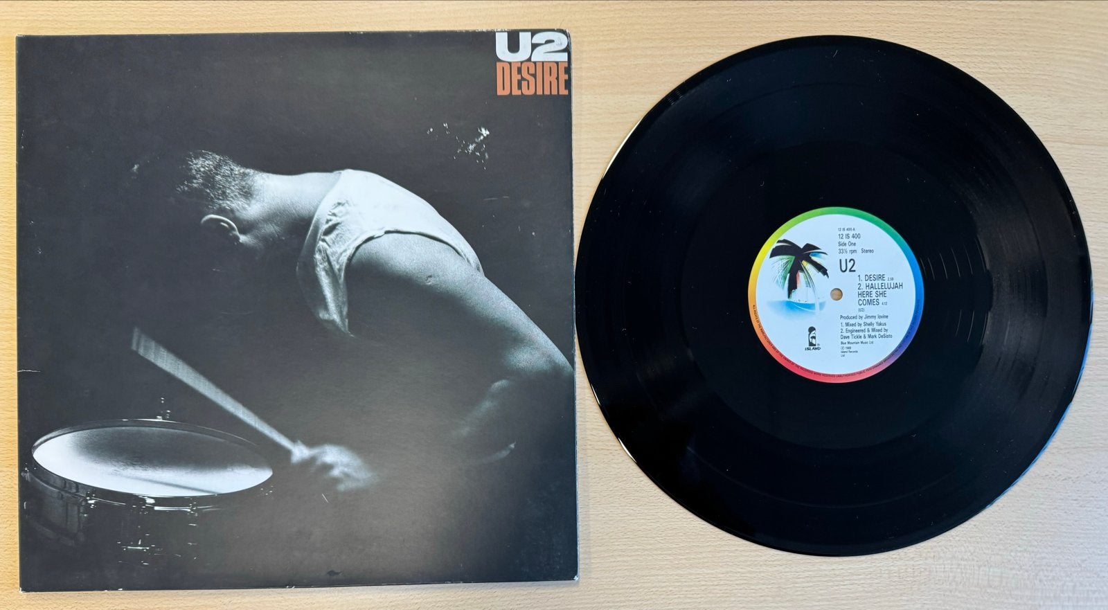 U2 - Desire 12” - UK 1988, Gebruikt, EP, 12 inch, Verzenden