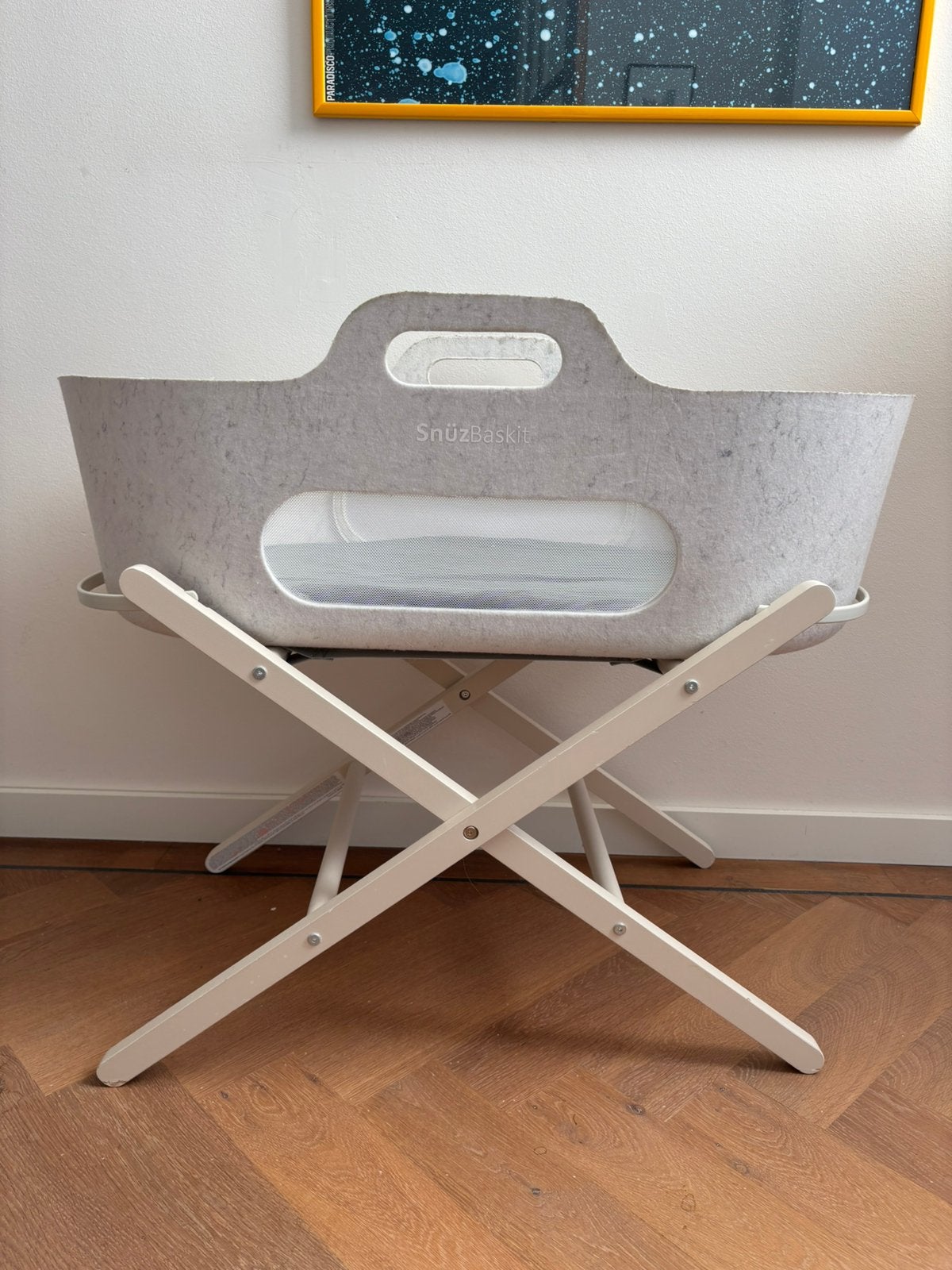 Snuz Snüzbaskit Moses Basket + Stand Set, Ophalen, Gebruikt, Minder dan 140 cm, Minder dan 70 cm