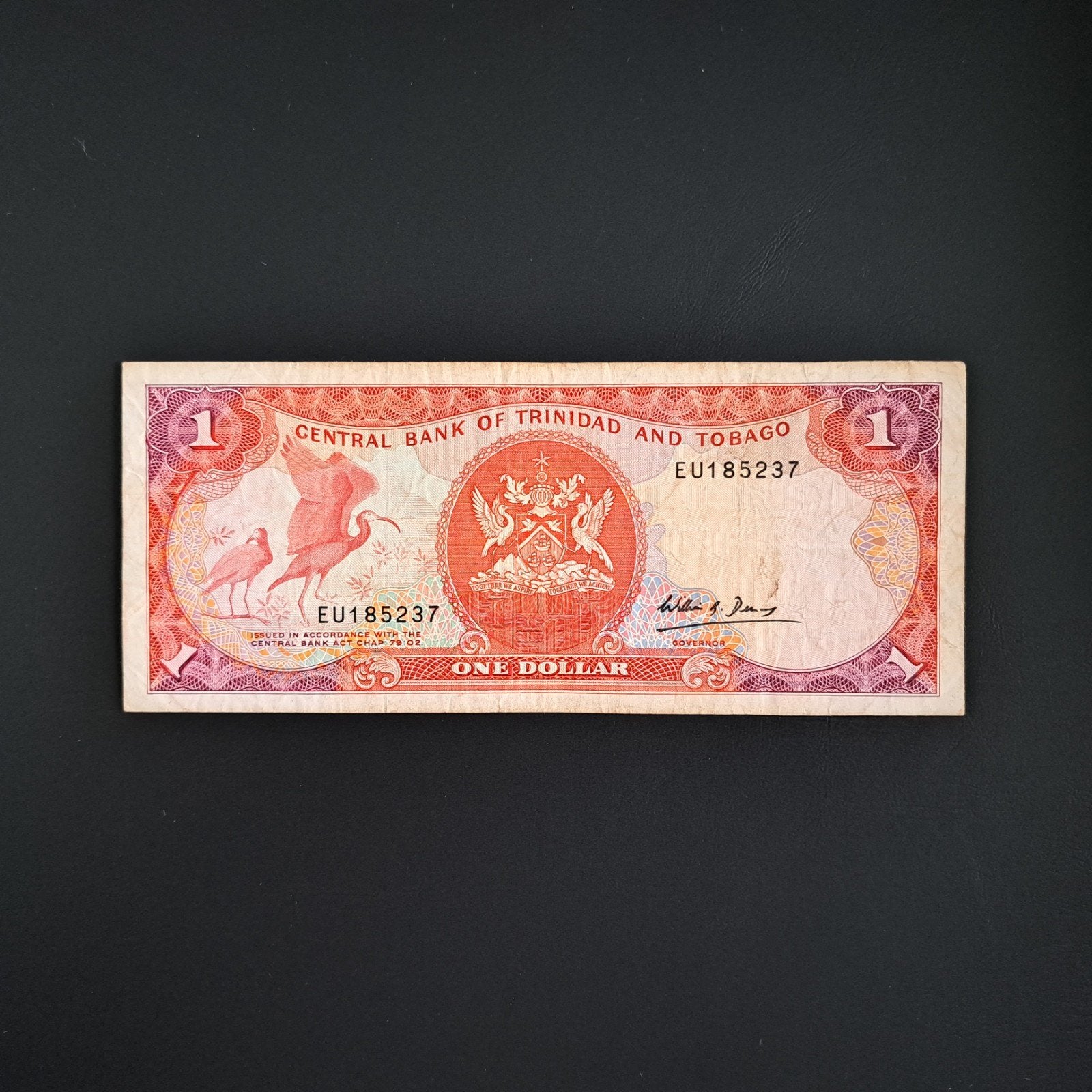 1 dollar Trinidad en Tobago #008, Postzegels en Munten, Bankbiljetten | Amerika, Verzenden, Noord-Amerika, Los biljet