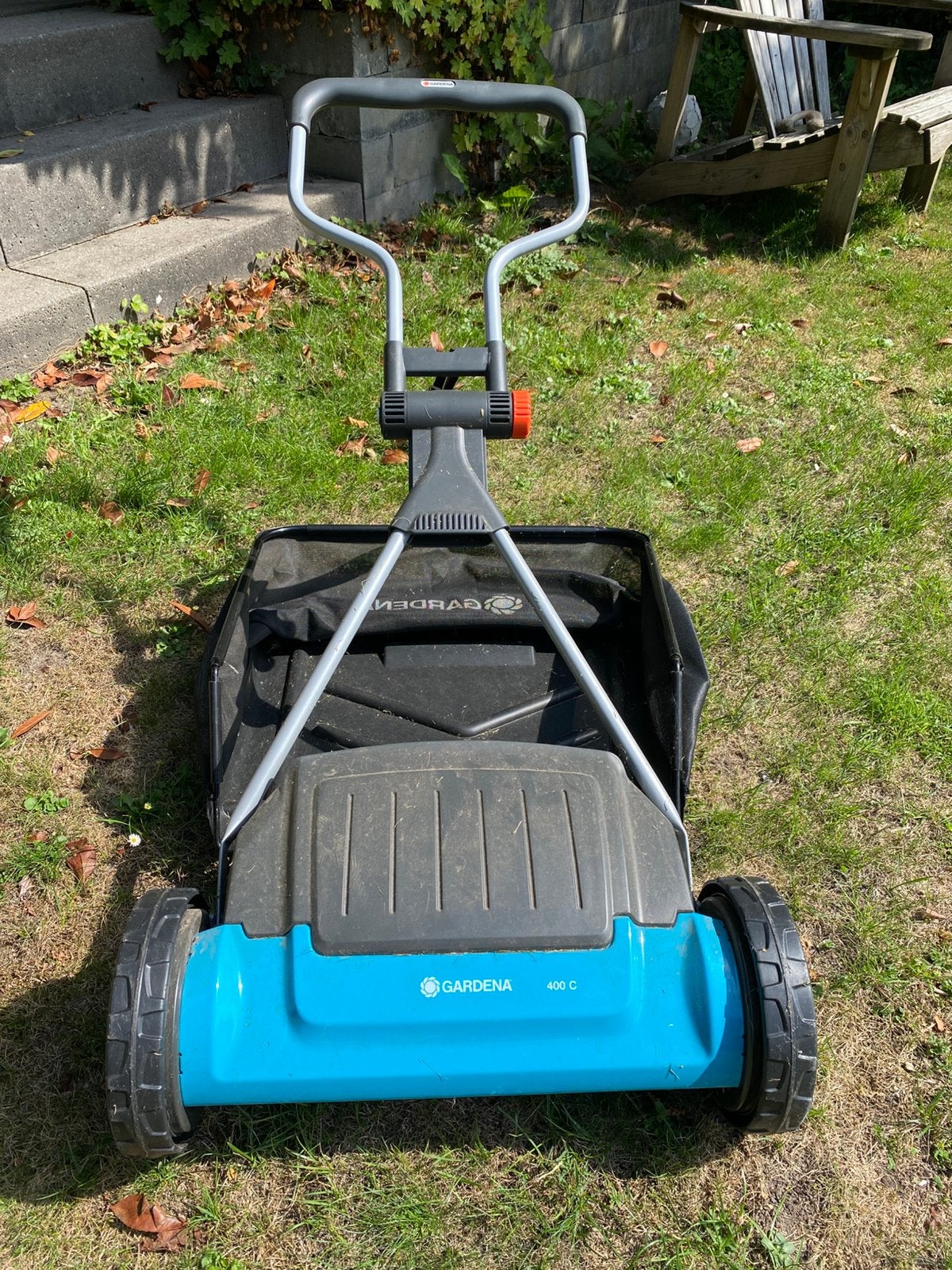Gardena grasmaaier, Ophalen, Handgrasmaaier, Zo goed als nieuw, Opvangbak
