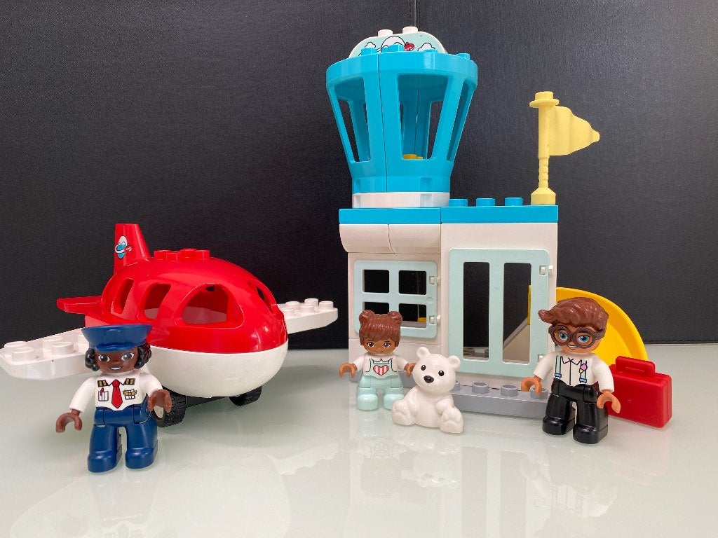 Lego Duplo Vliegveld, Ophalen of Verzenden, Zo goed als nieuw, Duplo, Complete set