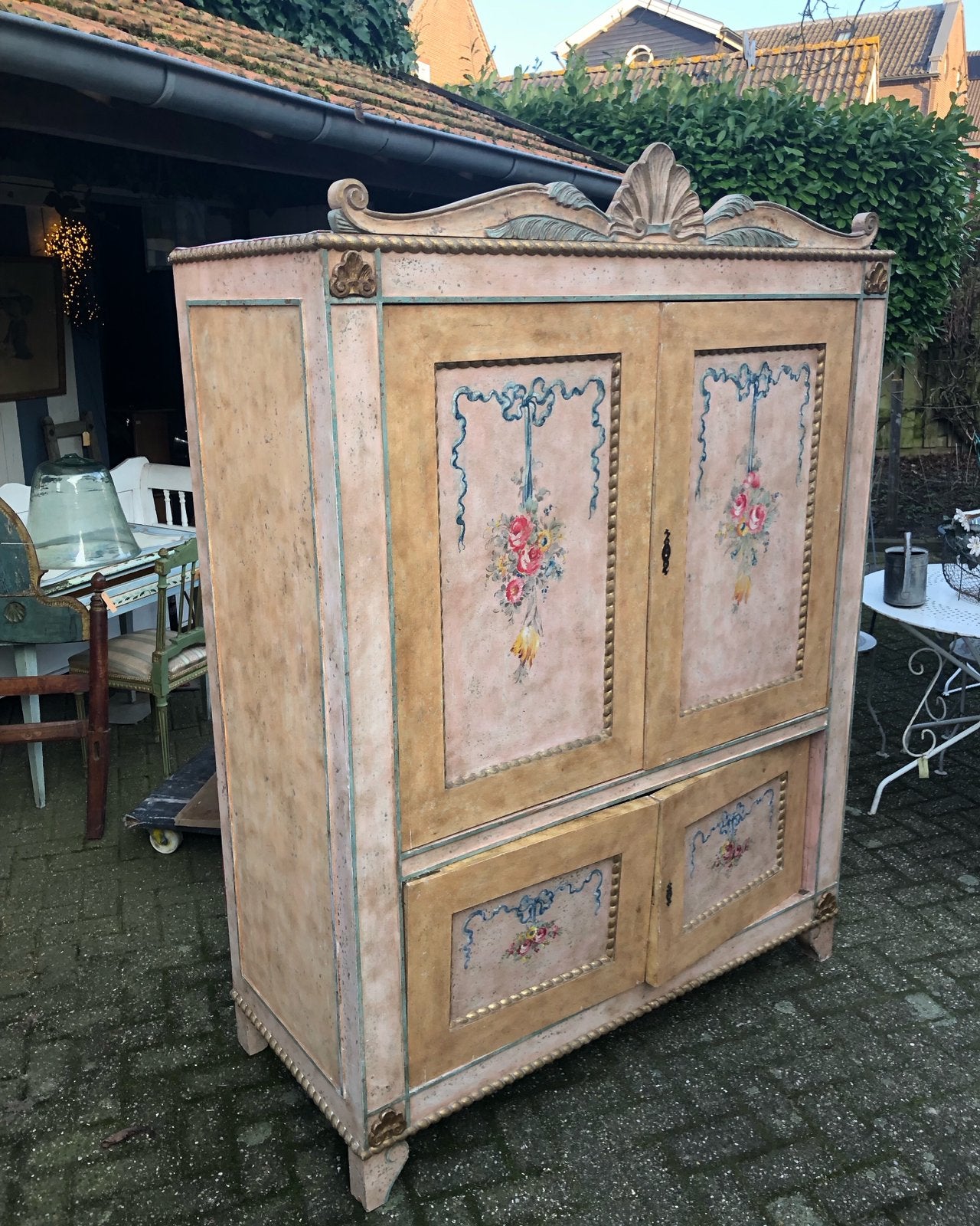 Bijzondere Franse kast/Franse kast/brocante legkast/kast, Ophalen