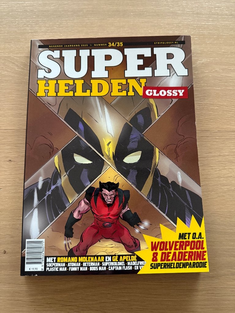 Stripglossy 34/35 Superhelden Strip Glossy - Nette staat, Ophalen of Verzenden, Zo goed als nieuw, Overige typen