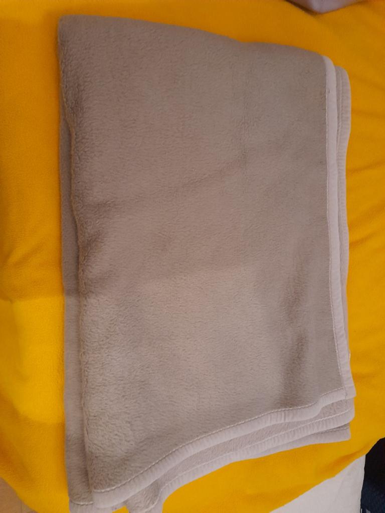 Didas deken bruin/beige afm. 140x200cm. Vintage., Ophalen of Verzenden