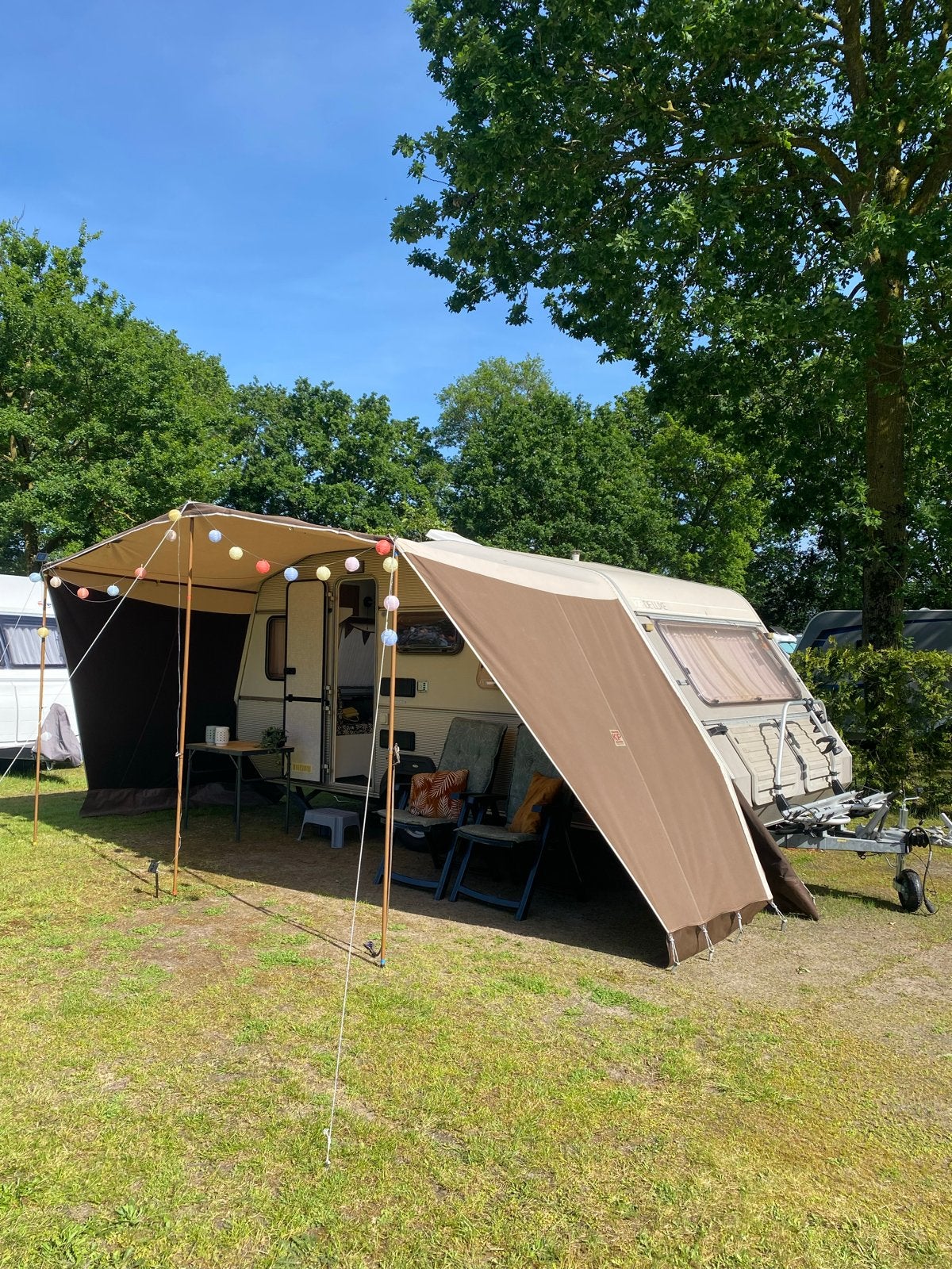 KIP deluxe KL42T - gepimpt, luifel, Vast bed, fietsendrager, Vast bed, Rondzit, Kip, Particulier
