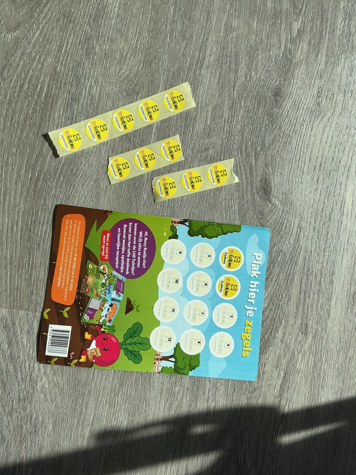 Lidl zegels, Ophalen, Winkel, Super of Benzinepomp, Zegels, Bonnen of Punten