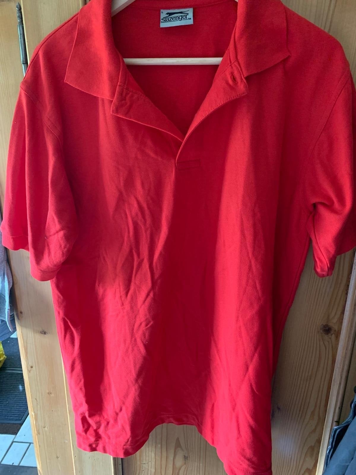 Slazenger rood poloshirt - Maat L, Ophalen of Verzenden, Gedragen