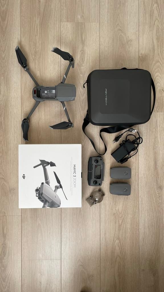 DJI Mavic 2 Zoom Drone met accessoires, Audio, Tv en Foto, Drones, Gebruikt, 30 tot 45 minuten, Cameradrone, 5 tot 10 kilometer